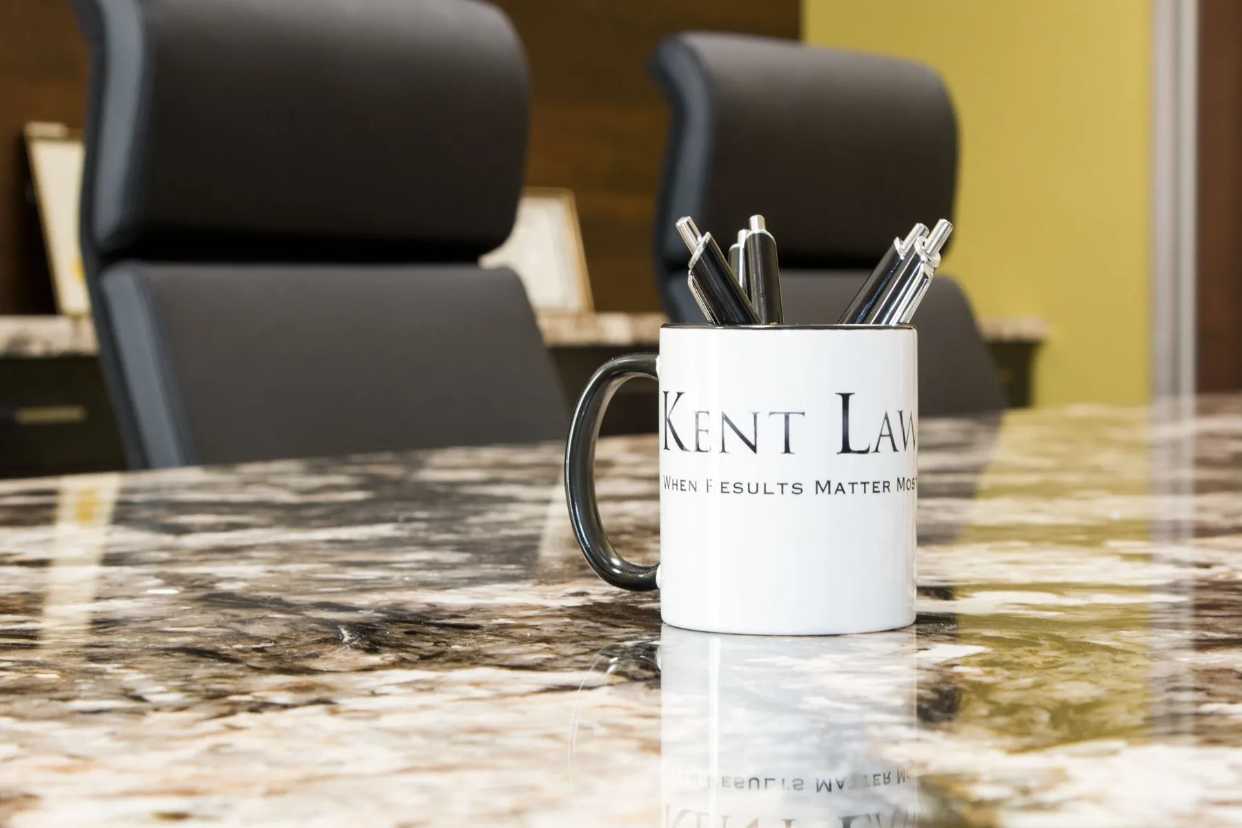 Kent Law coffee mug reading When Results Matter Most